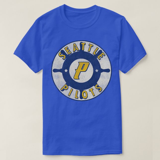 Camiseta Seattle Pilots 1969 Brewers Defunct Fan Art (Diseño del anverso)