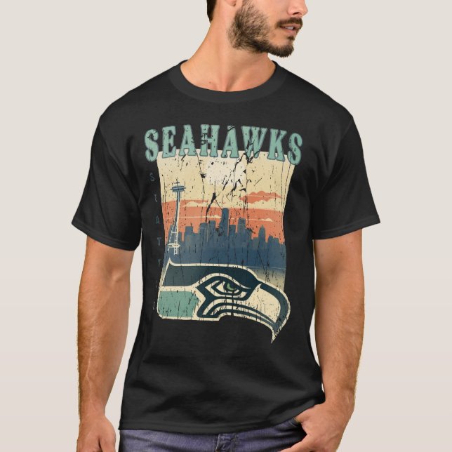 Camiseta Seattle Seahawks Vintage Style (Anverso)