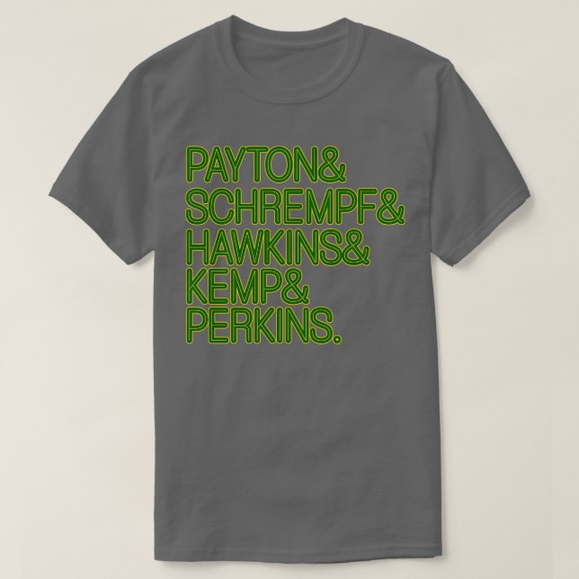 Camiseta Seattle SuperSonics Retro 90 Lineup Fan Art (Diseño del anverso)