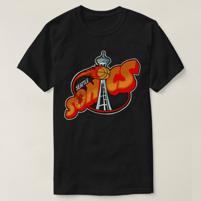 Camiseta Seattle SuperSonics TShirt (Diseño del anverso)