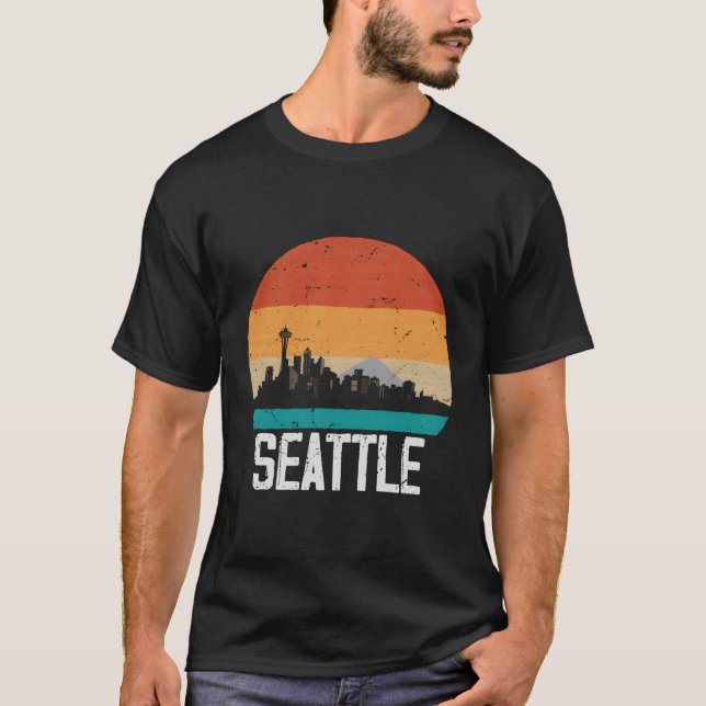 Camiseta Seattle Usa Skyline Seattle (Anverso)