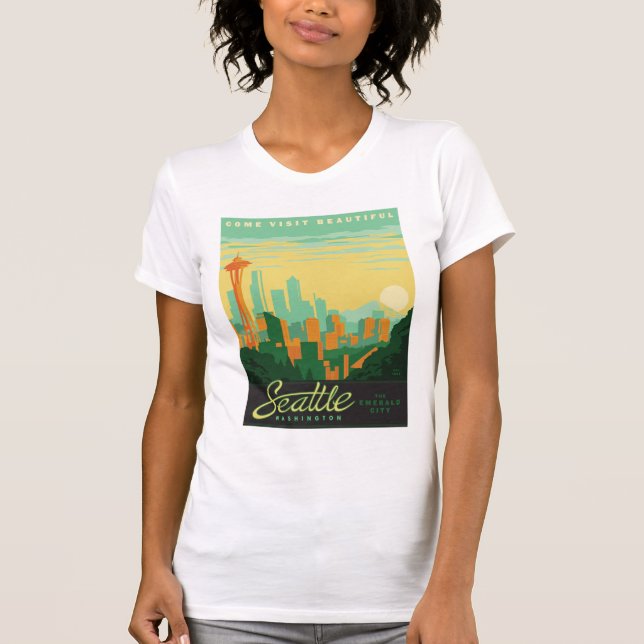 Camiseta Seattle, WA (Anverso)