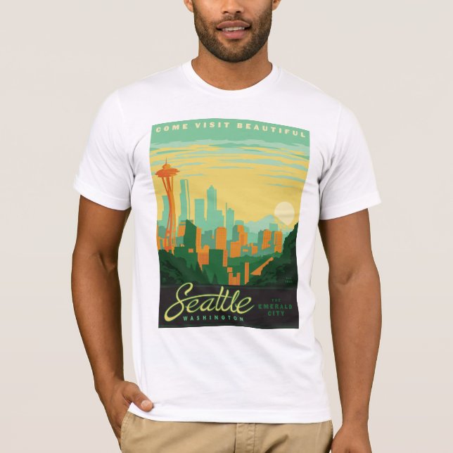Camiseta Seattle, WA (Anverso)