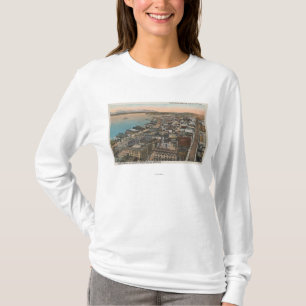 Camiseta Seattle, WAAerial de Seattle céntrica y bahía