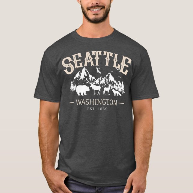 Camiseta Seattle Wahington Souvenir Gift (Anverso)
