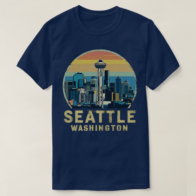 Camiseta Seattle Washington (Diseño del anverso)