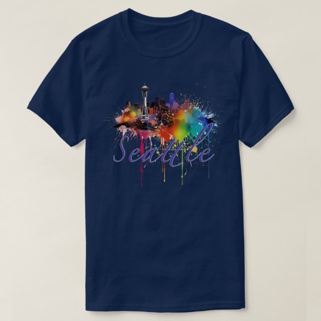 Camiseta Seattle Washington (Diseño del anverso)