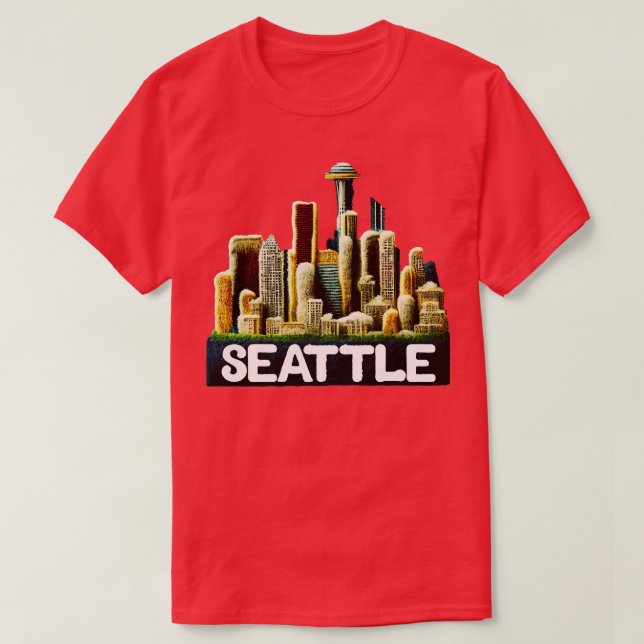 Camiseta Seattle Washington (Diseño del anverso)