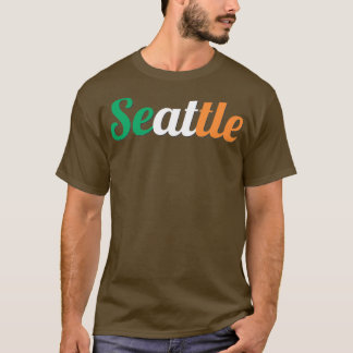 Camiseta Seattle, Washington, bandera de Irlanda, St