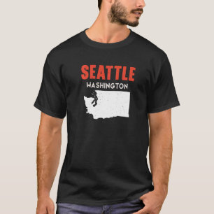Camiseta Seattle Washington EE. UU. Estado América Viajes W