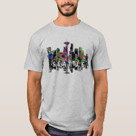 Camiseta Seattle, Washington en graffiti