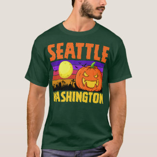 Camiseta Seattle Washington Happy Halloween Fiesta Local Ci
