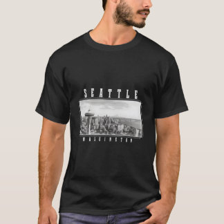 Camiseta Seattle Washington Skyline Pride Space Needle