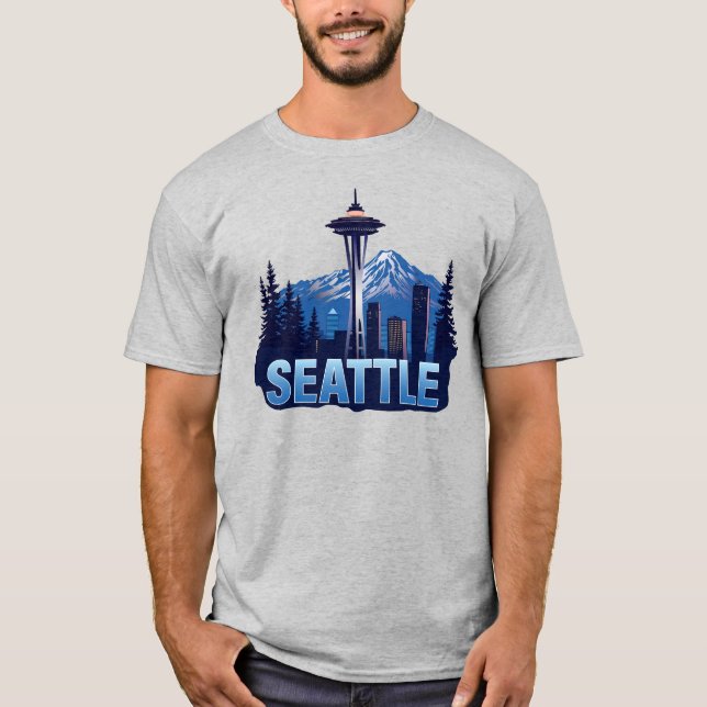 Camiseta Seattle Washington United States of America (Anverso)
