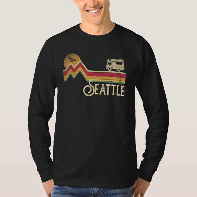 Camiseta Seattle Washington Vintage Retro Style Men M (Anverso)