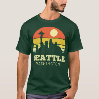 Camiseta Seattle Washington Vintage Sunset