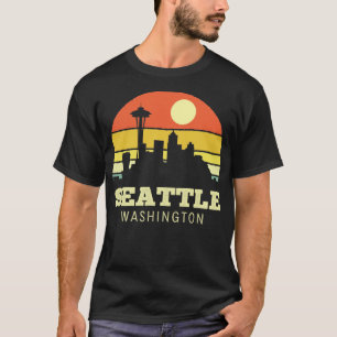 Camiseta Seattle Washington Vintage Sunset