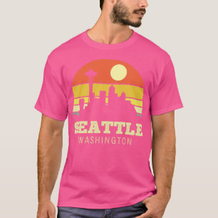 Camiseta Seattle Washington Vintage Sunset