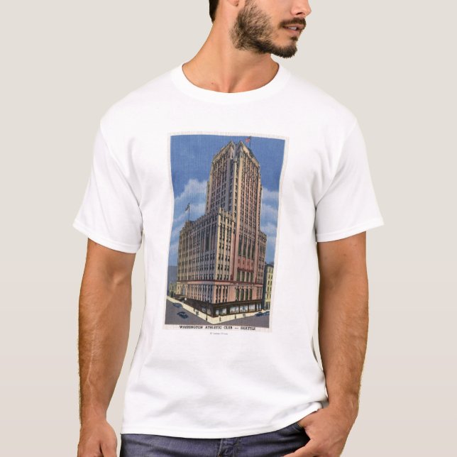 Camiseta Seattle, Washington - vista de Washington (Anverso)