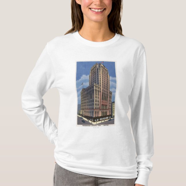 Camiseta Seattle, Washington - vista de Washington (Anverso)