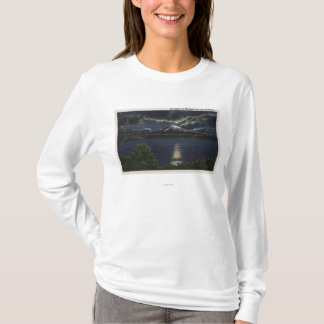 Camiseta Seattle, Washington - vista iluminada por la luna