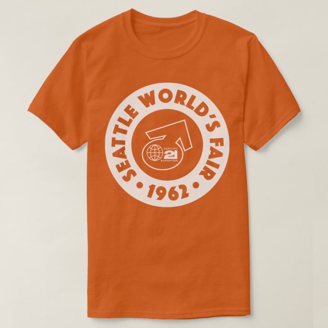 Camiseta Seattle World Fair Circle White 1962 (Diseño del anverso)