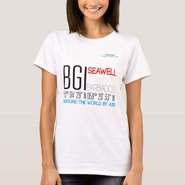 Camiseta Seawell, Barbados (Anverso)