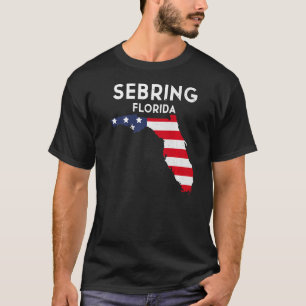 Camiseta Sebring Florida Estados Unidos América Travel Flor