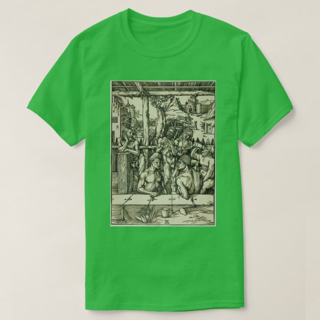 Camiseta Secador de Albrecht El baño Menx27s 1497 (Diseño del anverso)