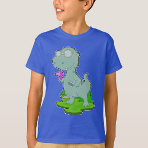 Camiseta Secador de pelo Comb para peluquero de dinosaurio