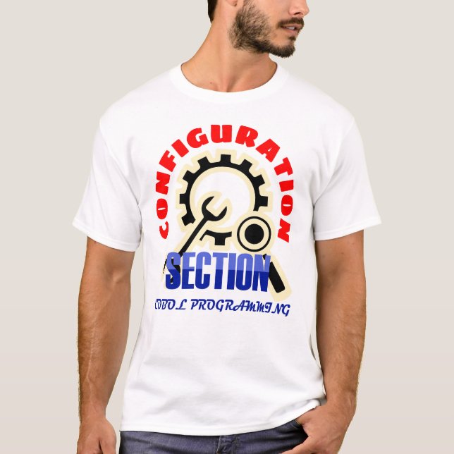 Camiseta Sección de configuración en la programación Cobol (Anverso)