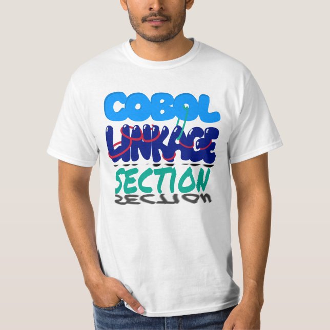 Camiseta Sección de vinculación en la programación Cobol (Anverso)