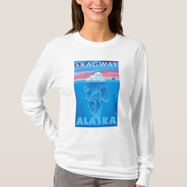 Camiseta Sección representativa del iceberg - Skagway, (Anverso)