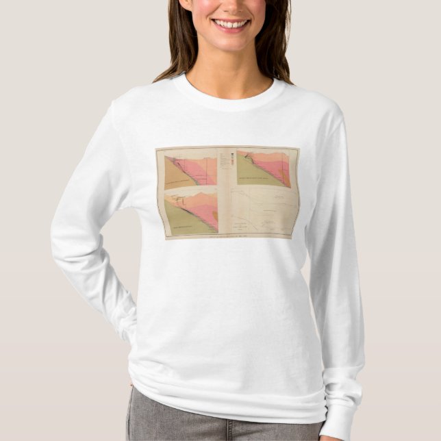 Camiseta Secciones representativas verticales de la veta, (Anverso)
