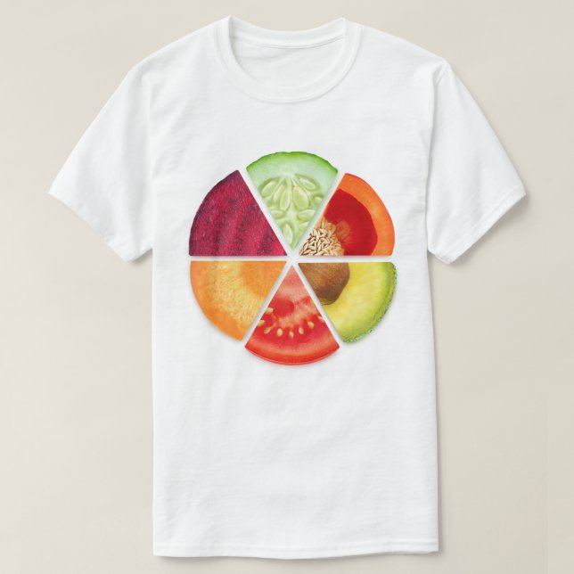 Camiseta Secciones vegetales (Diseño del anverso)
