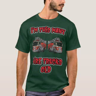 Camiseta Second Birthday Firefighter  I'm this many Fire Tr