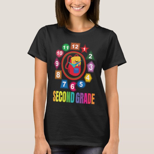 Camiseta Second Grade Girls Boys Teacher Team 2nd Grade Squ (Anverso)