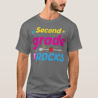 Camiseta Second Grade Rocks Backo School 2nd Graders funny
