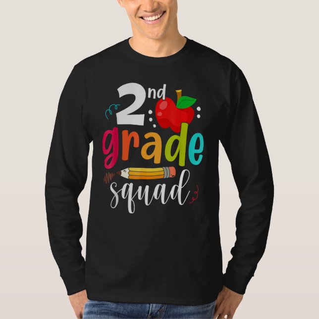 Camiseta Second Grade Squad  Back To School 2nd Graders Tea (Anverso)