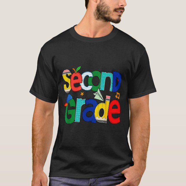 Camiseta Second Grade Student School Clroom Learning Educat (Anverso)