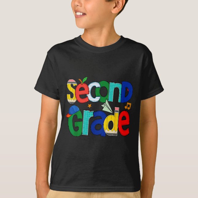 Camiseta Second Grade Student School Clroom Learning Educat (Anverso)