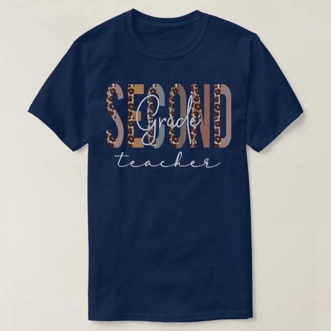 Camiseta Second Grade Teacher Back To School Appreciation L (Diseño del anverso)