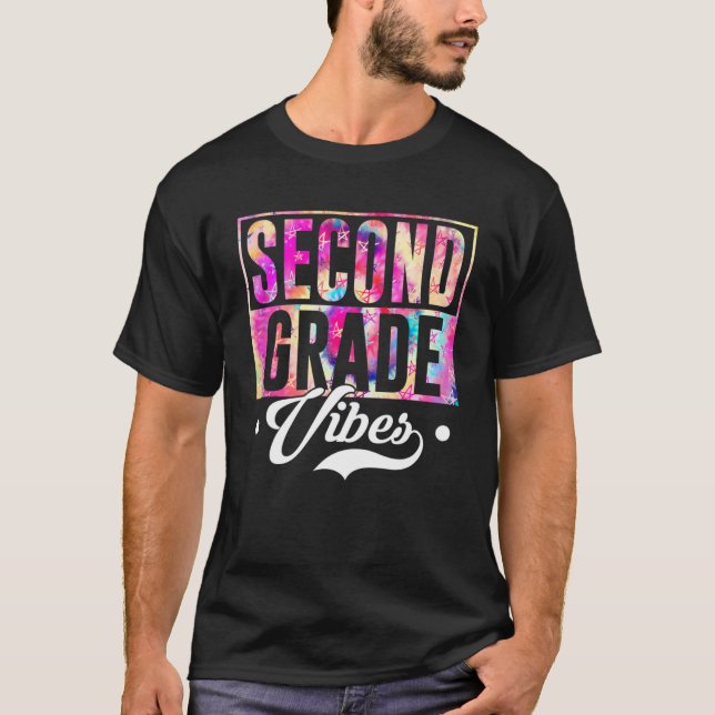 Camiseta Second Grade Vibes Back To School Hello 2nd Grade  (Anverso)