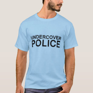Camiseta secreta divertida de la policía
