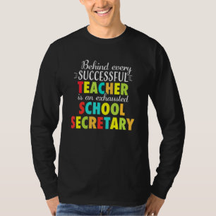 Camiseta Secretaria de escuela Empleada de la Oficina de Ap