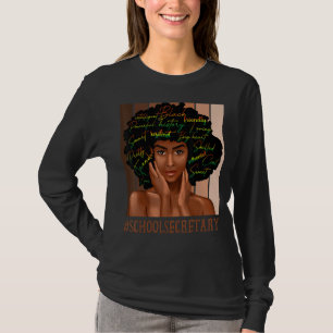 Camiseta Secretaria de escuela Mujeres africanas desordenad