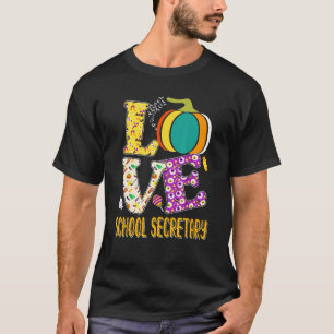 Camiseta Secretaria de la Escuela de Amor de Halloween Cala