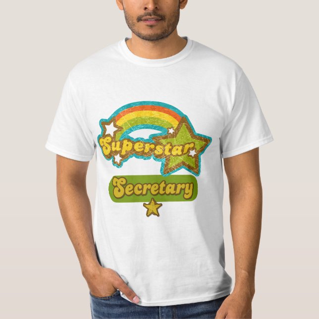 Camiseta Secretaria de la superestrella (Anverso)