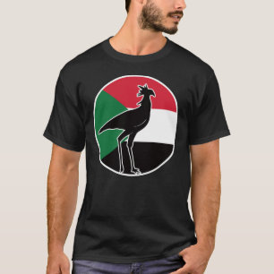 Camiseta Secretaría de pájaro de Sudán Nación de Sudán