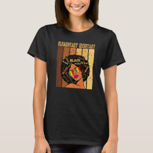 Camiseta Secretaria elemental Afroafricanas Black Hist
